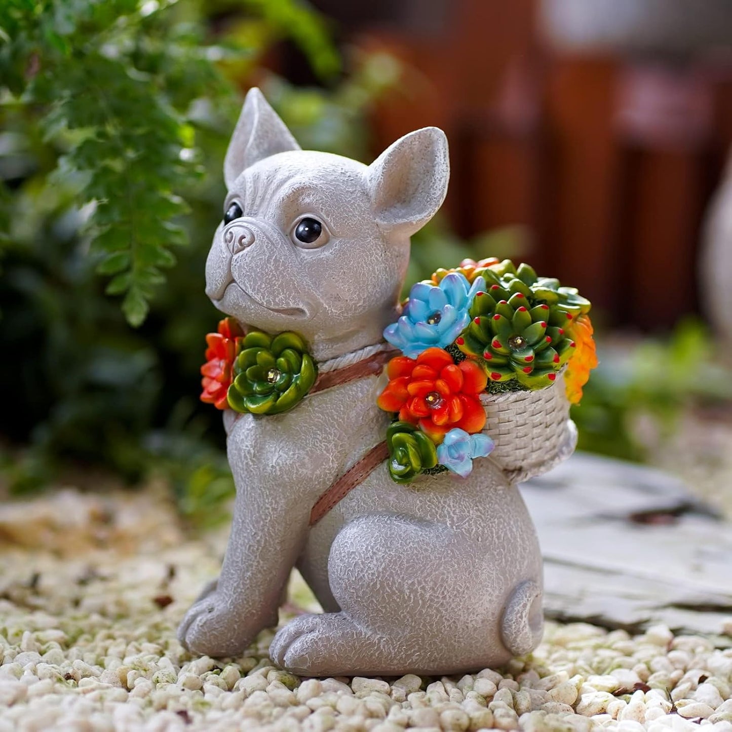 Qeeman Garden Outdoor Decor Statues: Figurine Decorations Ornaments Patio Art Balcony - Birthday Gifts for mom Grandma Women