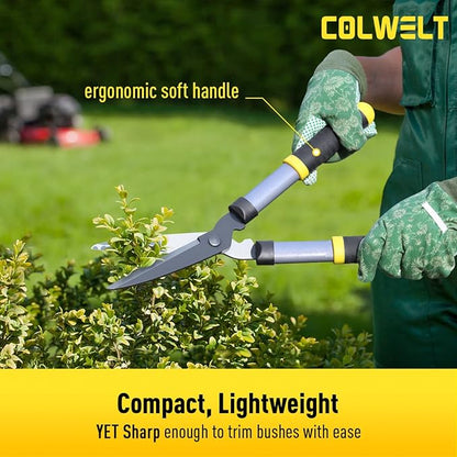 Colwelt Loppers Hedge Clippers Garden Shears 3Pcs, Compact Garden Loppers Shear Set with 17?™â€?Bypass Branch Cutters & Hedge Shears & Pruners, Tree Shrub Care Kit for Lopping with Soft Grip Handle