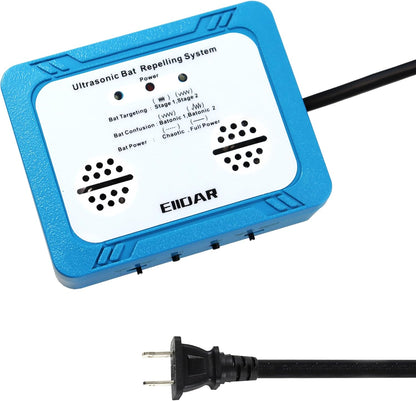 Ultrasonic Bat Repeller - Effective Removal Device for Home & Outdoor - Humane & Pet Safe Deterrent