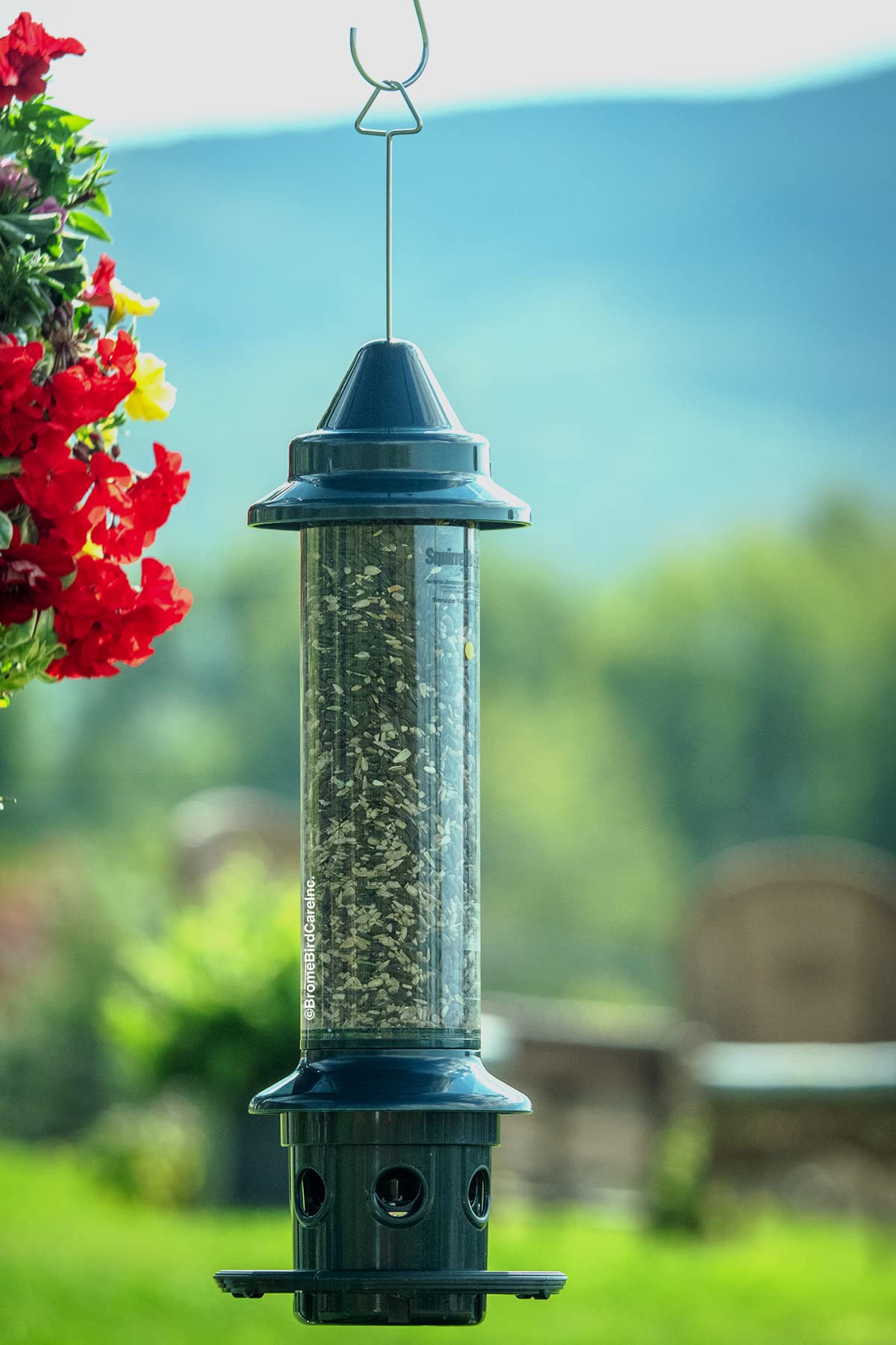 Squirrel Buster Plus Squirrel-proof Bird Feeder w/Cardinal Ring and 6 Feeding Ports, 5.1-pound Seed