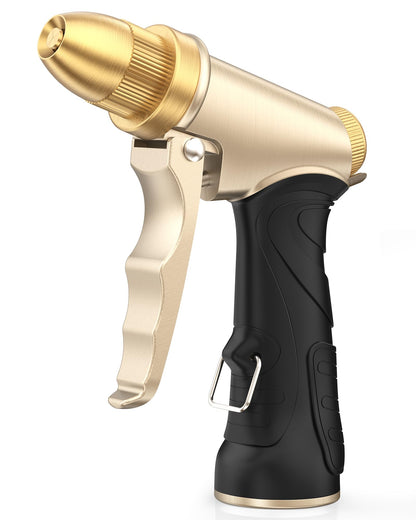 RAINPOINT Garden Hose Nozzle, Upgraded Heavy Duty Metal Spray Nozzle, High Pressure Water Nozzle
