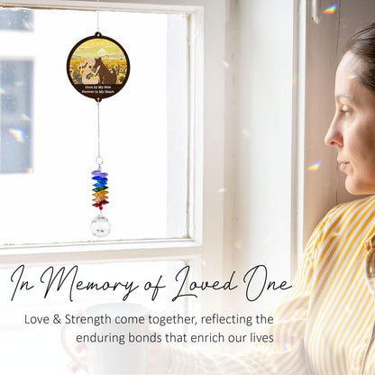 2 Layered Ornament Suncatcher Birthday Gifts for Dog Lover - Pet Memorial Suncatcher - Dogs Sympathy Hanging Ornament - Pet Sympathy - Thoughtful Remembrance - Rainbow Maker