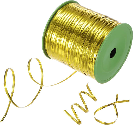 Metal Twist Ties, 350 Yards Metallic Twists Tie Bread Twisty-Ties for Party Decoration/Garden Plant/Gift Wrapping Bag/Cake/Pops Candy/Bakery Bags [Gold]