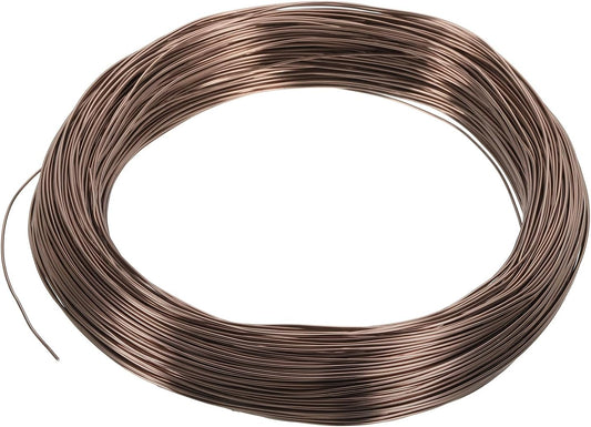 PATIKIL 1mm x 374ft Bonsai Training Wire,Floral Wire Stems Anodized Aluminum Tree Wire for Gardening Branch Fixing,Brown