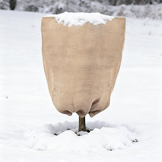 ANPHSIN urlap Plant Covers Freeze Protection for Patio Winterizing - 40"×47" Large Winter Frost Protector with Drawstring, Reusable Tree Freeze Blanket for Garden Bushes