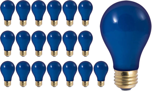 GoodBulb 60W Plant Grow Light Bulb Blue Grow Light A19 Shape & E26 Base High Output Grow Light Blue Light Color Pack of 20 Bulbs