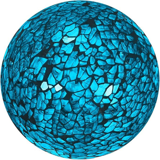 Decorative Ball for Bowls, 3 Inch Mosaic Glass Balls Decorative Glass Orbs for Home Decor/Dining Tables/Wedding Party/Coffee Table/Centerpiece Decor [Turquoise]
