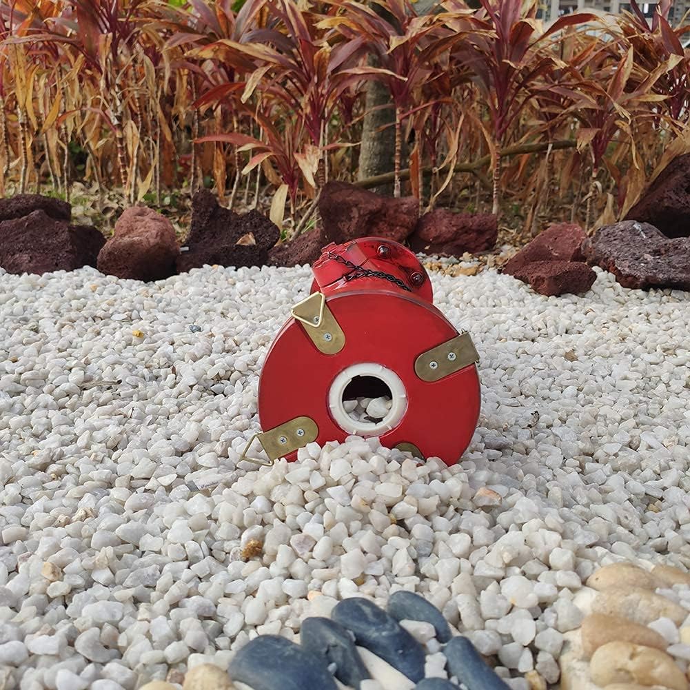 Fire Hydrant for Dogs to Pee On-16 Inches Red Puppy Pee Post Training Tool Resin Yard Garden Indoor Outdoor Statue