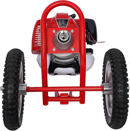 2 Stroke Lawn Mower, 49cc, Gasoline Weed Eater, 6500-7000r/Min High Speed, Hand Push Weed Wacker, Brush Cutter Push Mower Weeding Machine, for Home Yards, Gardens and Small Farms