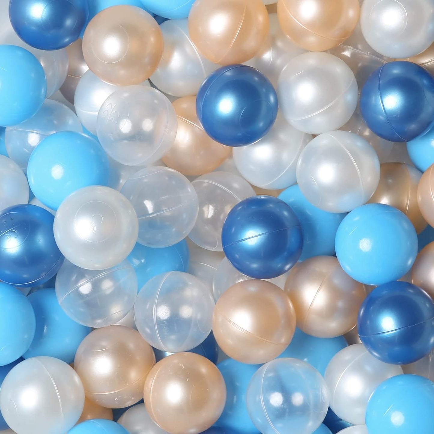TRENDPLAY Plastic Balls for Ball Pits 2.2 Inch, Pack of 50 100 200 500 Hollow Balls, Perfect for Toddler Baby Pools,Party,Festival Decoration