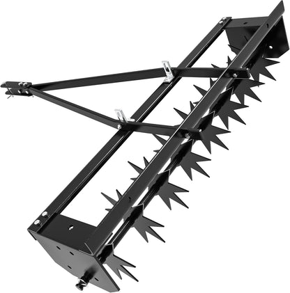 YITAMOTOR 32" Tow Spike Aerator Tool Tow Behind Lawn Aerator Black