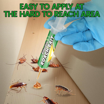 Roach Gel Bait 10 Pack - Fast-Acting Indoor Cockroach Infestation Killer Gel for Indoor Pest Control, Targets German American Oriental Roaches, Includes Gloves and Applicator