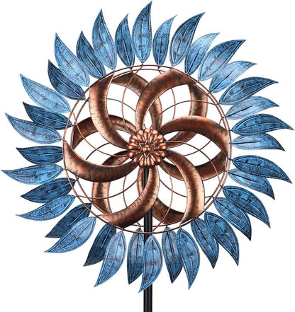 MUMTOP Wind Spinners Outdoor Metal 6.5 FT Large Two-Way Wind Sculptures for Patio Yard and Garden Decor