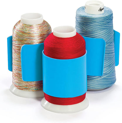 Grace Start-Right Quilt Clips | Rail Quilt Clips | Fabric Management for Rolling Rail Frame or Hand Quilting (Blue 1.5" Diameter)