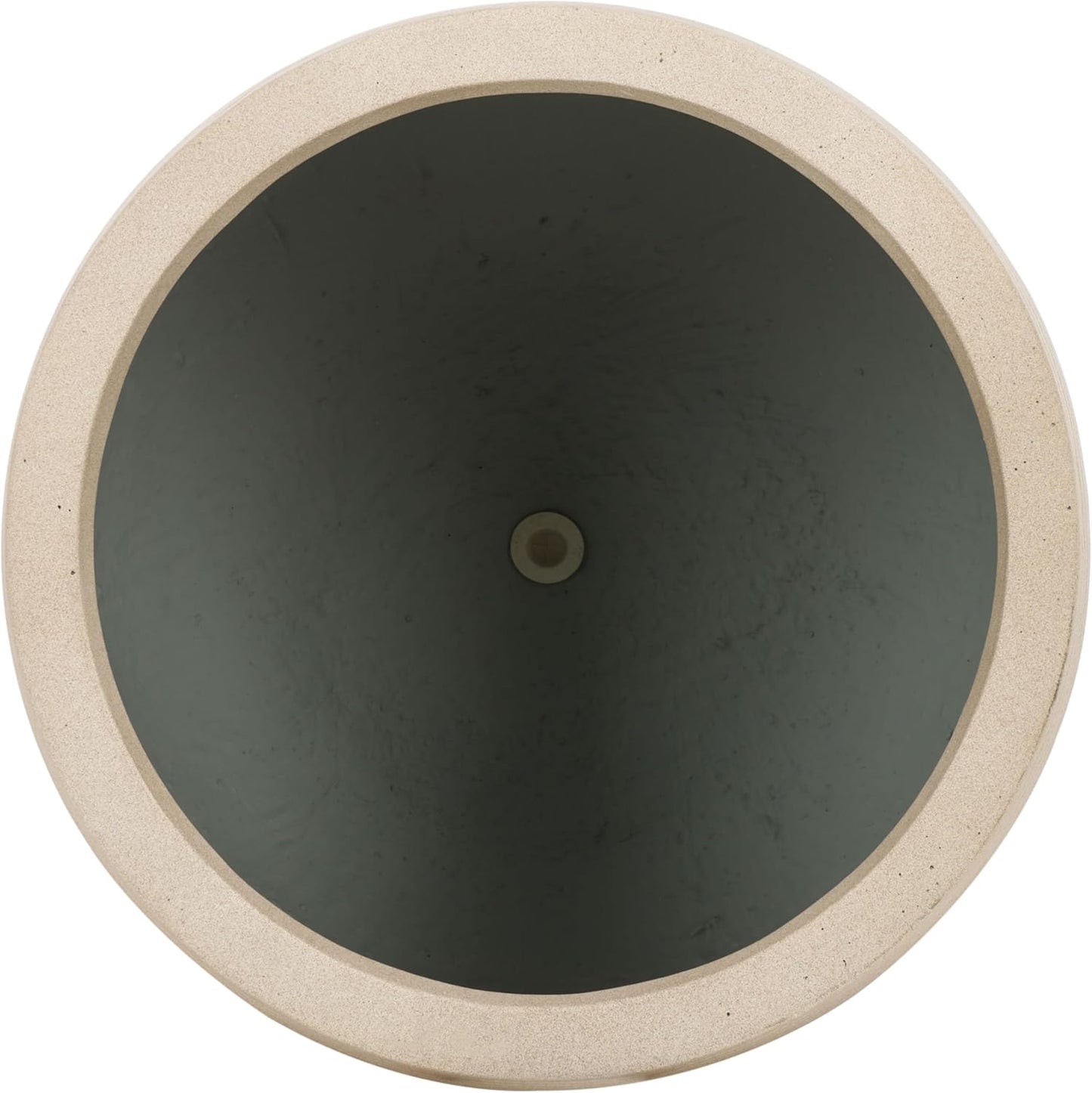 SAFAVIEH Outdoor Collection Jasper Beige Cement Ficonstone Planter Pot Set of 2