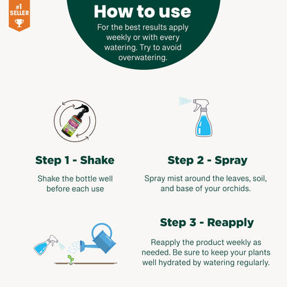 Gardenera Professional Indoor Plants Spray Fertilizer Mist for Home Gardening | 3-1-2 Gentle Blend