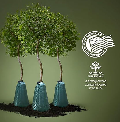 Tree Watering Bag | 20 Gallon Slow Release Drip Tree Irrigation System | Watering Bag for Trees | 3 Pack