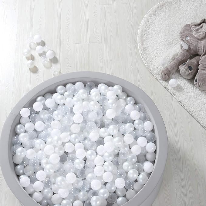 TRENDPLAY Plastic Balls for Ball Pits 2.2 Inch, Pack of 50 100 200 500 Hollow Balls, Perfect for