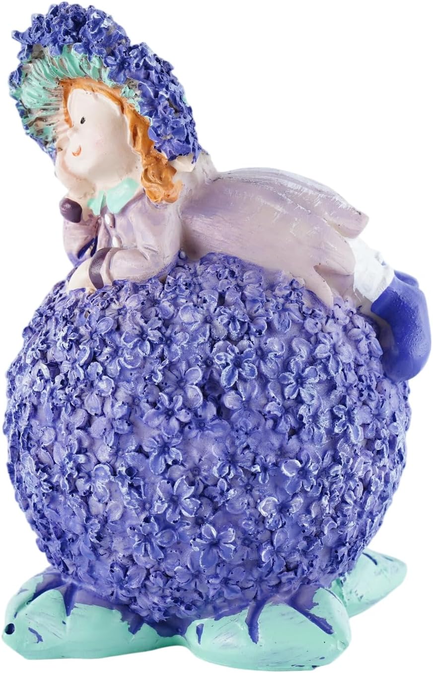 Lavender Outdoor Garden Resin Statues - Couple Boy & Girl Figurines, Ideal for Patio, Lawn, Garden & Courtyard Decor, Valentine's Day Home Ornament, for Parents & Friends