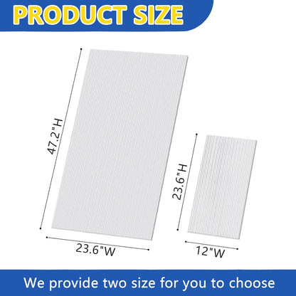 Polycarbonate Greenhouse Panels, Twin-Wall Polycarbonate Sheet, Clear Panels for Greenhouse,Outdoor Garden, Plant Stand Roof (47.2''H x 23.6''W x 0.32" T, 14)