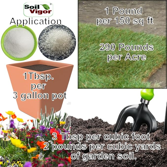 5 Pounds Potassium Water-Absorbing Crystal Polymer for Plants Soil Moist SAP Commercial-Grade