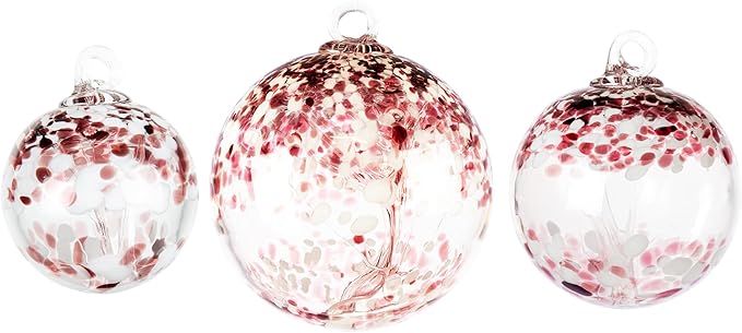 Dale Tiffany Hand Blown Glass, 6" Diameter Enchanted, Tree of Life Collection, Witch Globe Hanging Garden Indoor/Outdoor Decorative Ornament Gazing Ball