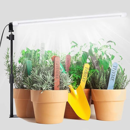 JCBritw Standing LED Grow Light，Adjustable 2ft T8 Bar Plant Light, White 4500K Full Spectrum Plant Grow Lamp on Stand for Indoor Plants Seed Starting, Seedlings, Veg, Flower