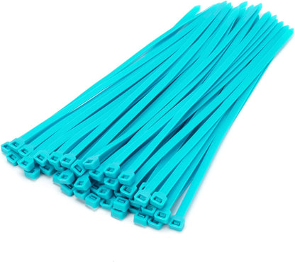 XINGO 100 PCS 12 inch Cable Zip Ties Heavy Duty,120 lbs Tensile Strength, Self-Locking Premium Nylon Zip Ties for Indoor and Outdoor Use (Sky Blue)