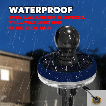 ZMTECH 1PC Flag Pole Light Solar Powered, Waterproof, Solar Flag Pole Light for 5-10FT Flag Poles, Solar Light for 1 inch Diameter Flagpole Outdoor, Auto On/Off (Blue)