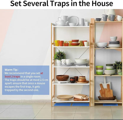 LULUCATCH Super Glue Traps 20 Pack for Mice & Snakes, Larger, Heavier Sticky Traps with Non-Toxic Glue. Sticky Mouse Traps Indoor, Easy to Set, Pet Safe Pest Control
