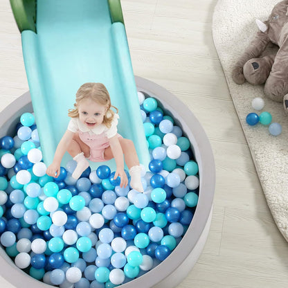 TRENDPLAY Plastic Balls for Ball Pits 2.2 Inch, Pack of 50 100 200 500 Hollow Balls, Perfect for Toddler Baby Pools,Party,Festival Decoration
