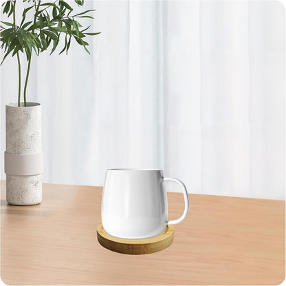 6Pcs 3” Bamboo Plant Saucer, Round Pot Tray for Indoor Planters, Succulent Holder Drainage Tray, Versatile Coaster Set for Home Office Decor