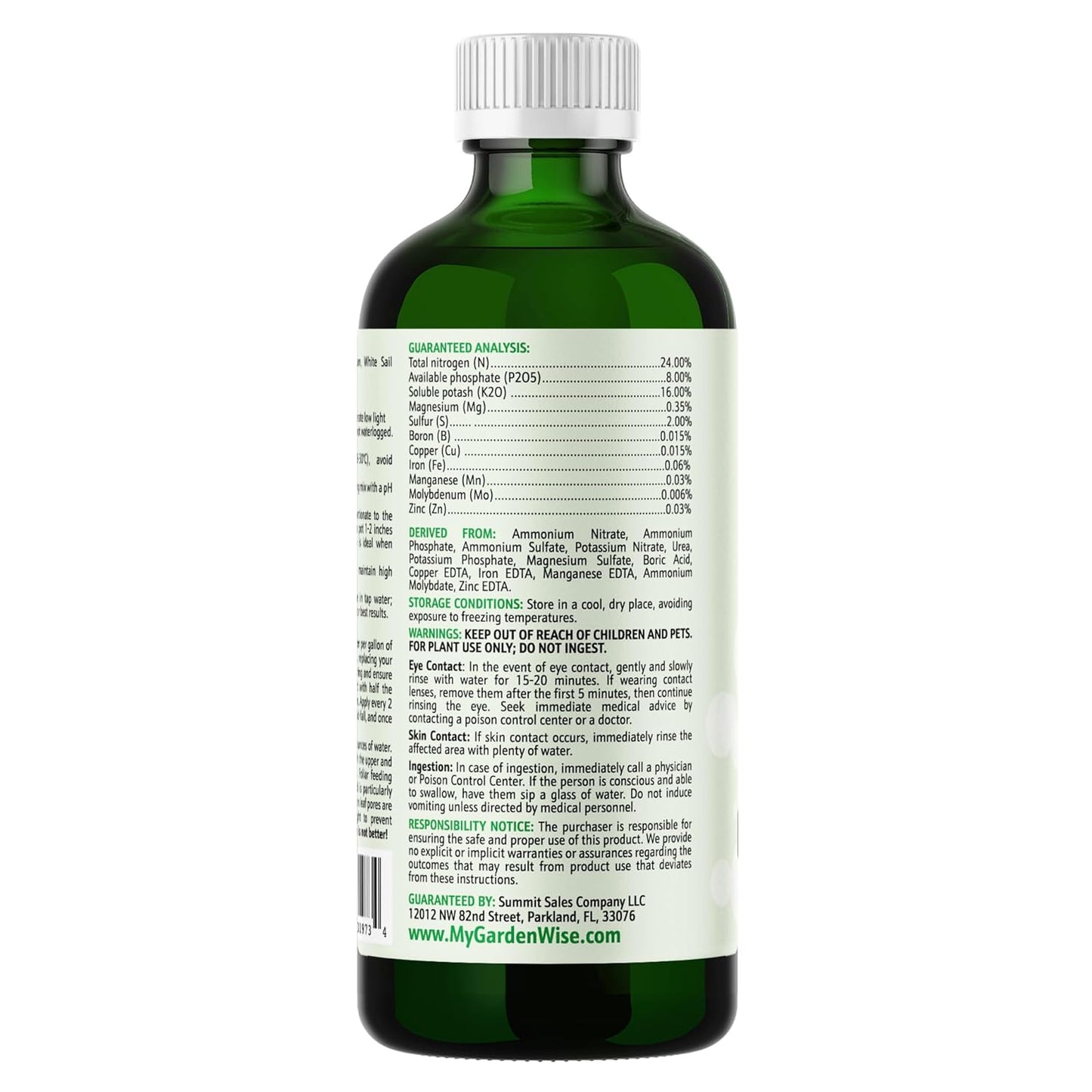 Peace Lily Fertilizer: 3-1-2 Liquid Fertilizer with Essential Micronutrients - The Ultimate Food for Spathiphyllum, Perfect for Indoor Plants (8 OZ)