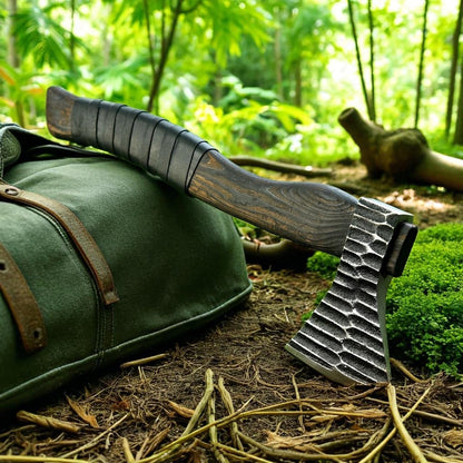 Poshland Custom Handmade Axe/Leather Cover - Vertical Carry, Multipurpsoe Tool