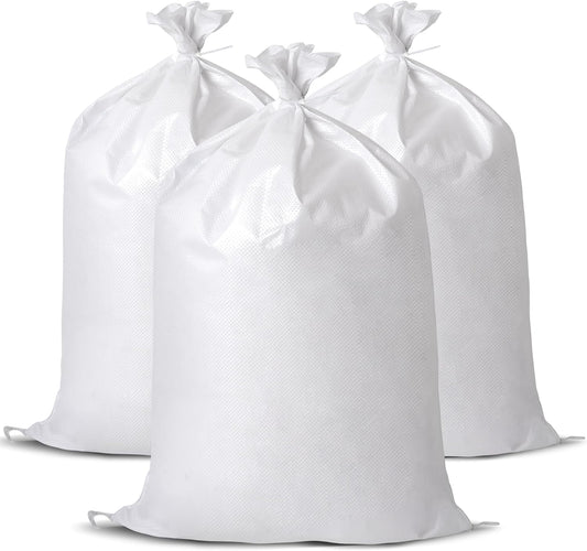 20 Pack Heavy Duty Sand Bags, (20" X 30"), Used for Flooding, Builders, Garden Waste, Grain Storage and Cargo Handling (20)