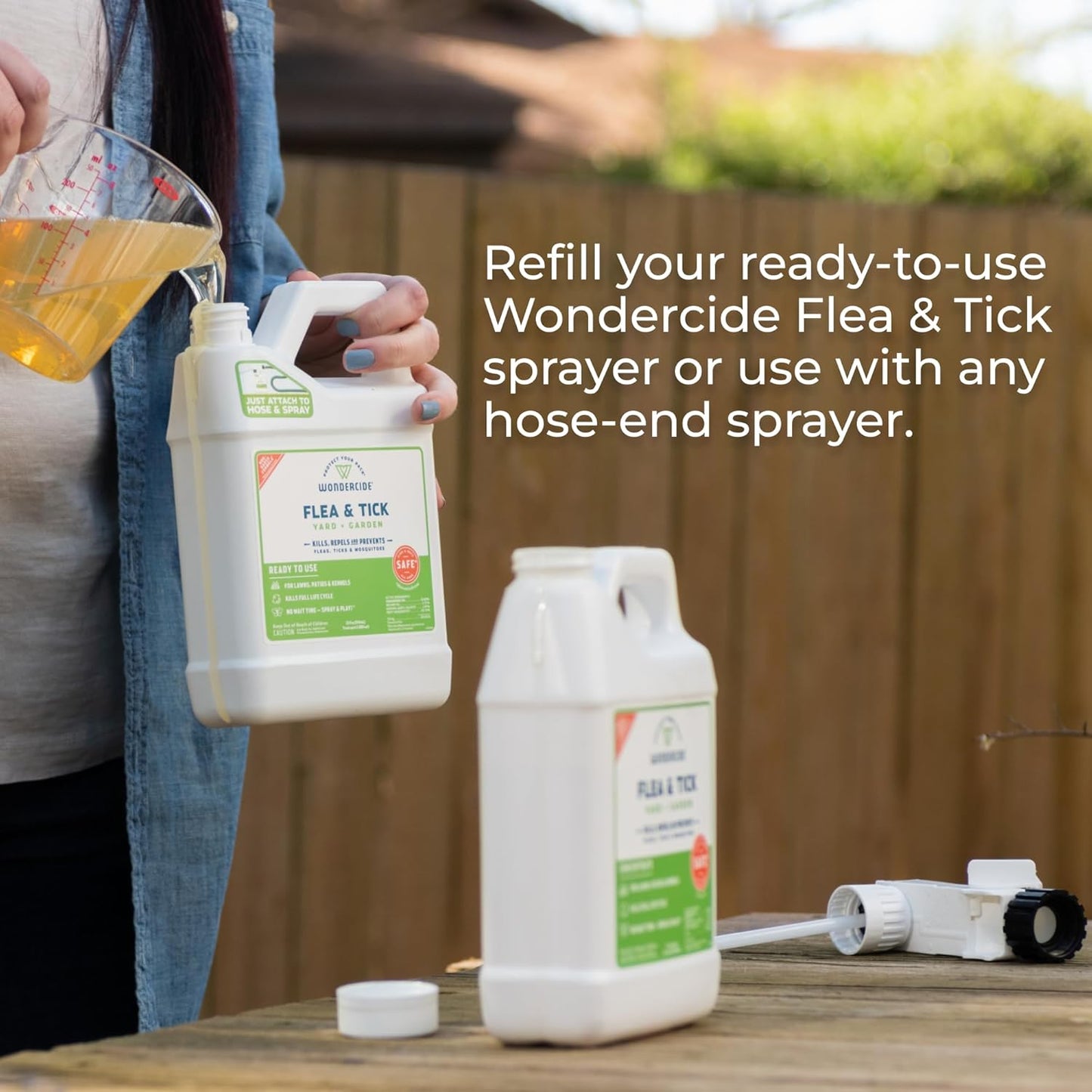 Wondercide - Flea and Tick Spray Concentrate for Yard and Garden with Natural Essential Oils – Kill, Control, Prevent, Fleas, Ticks, Mosquitoes and Insects - Safe Around Pets, Plants, Kids - 32 oz