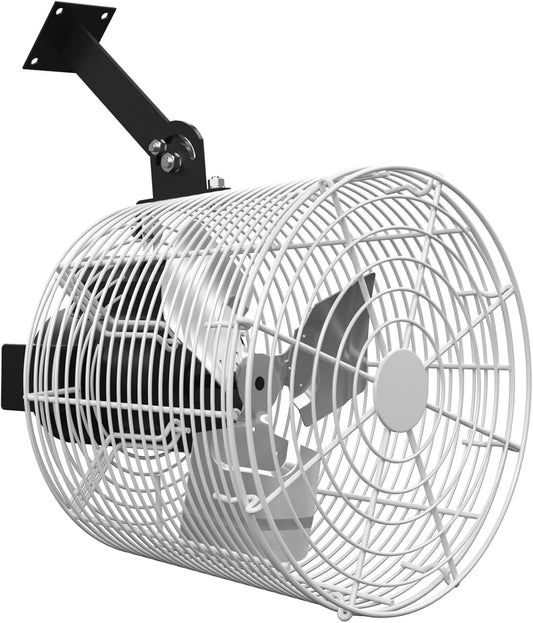 Greenhouse Air Circulation 1/10 HP 115V Ceiling Wall Mount Fan 1470CFM High Speed Circulation Fan