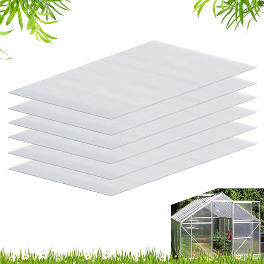 Polycarbonate Greenhouse Panels, Twin-Wall Polycarbonate Sheet, Clear Panels for Greenhouse,Outdoor Garden, Plant Stand Roof (Grey 47.2''H x 23.6''W x 0.16''T, 14)