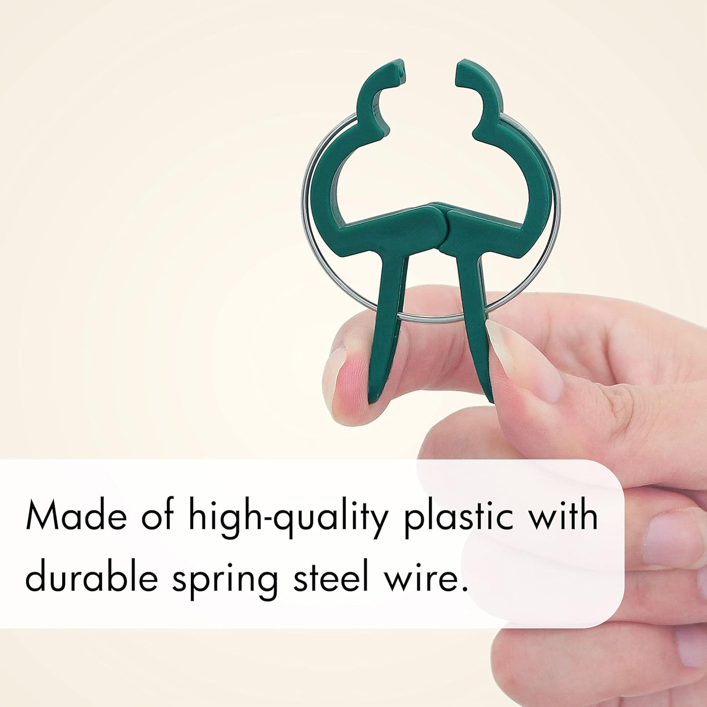 Gardzen 48 Pcs Garden Plant Clips, Plant Support Clips for Securing Stems, Flowers or Climbing Vines to Tomato Cages, Trellis