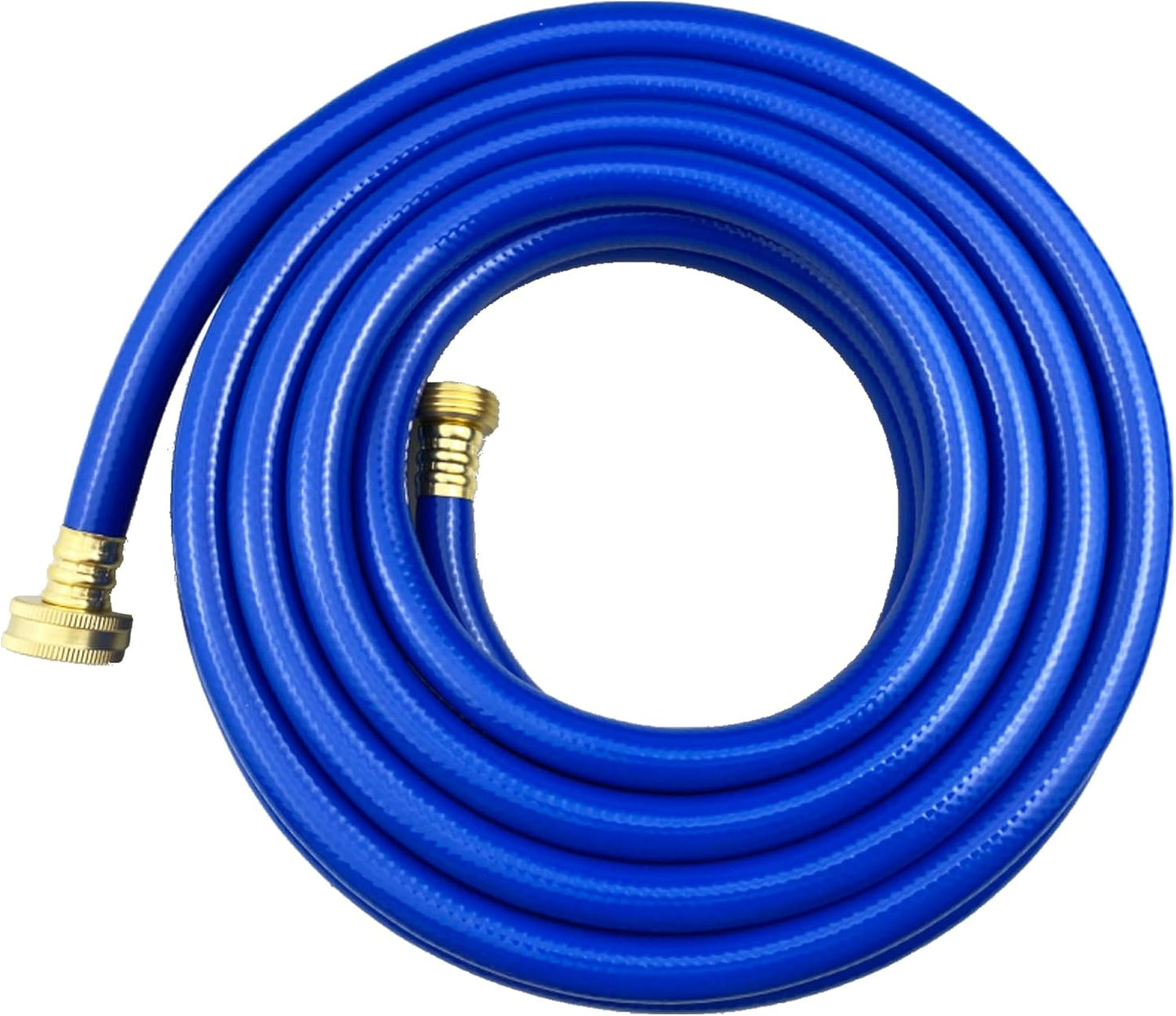 PVC Garden Hose 1/2 Inch Green Heavy Duty Water Hose with Solid Brass Fittings,No Leaking, Flexible,for outdoors,Lawns,Patio (25 FT, Blue, Brass Fittings)