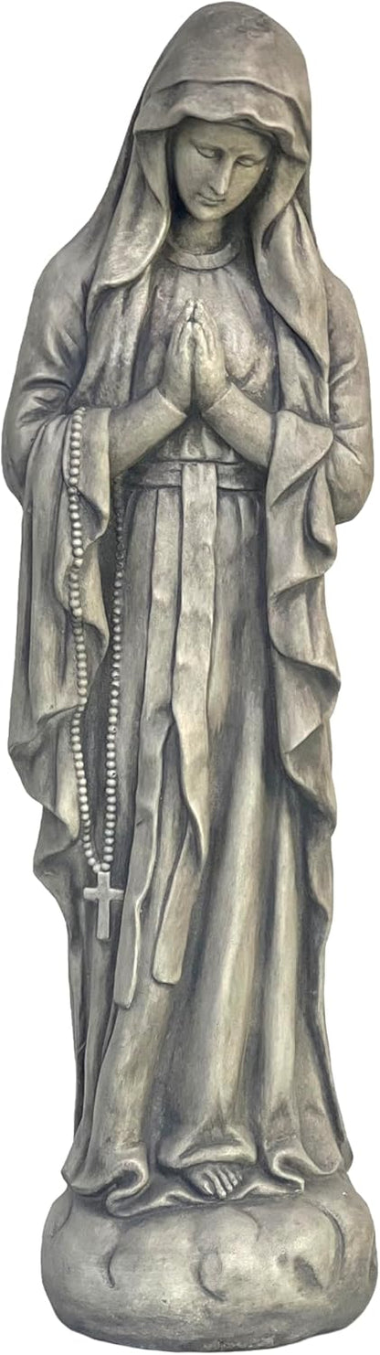 Galt International Virgin Mary Praying Blessed Mother Garden Statue 32" Religious Resin Statue Holy Queen of Heaven
