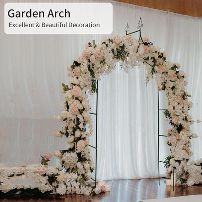 8.3 Ft H x 4.6 Ft W Metal Pergola Arbor for Various Climbing Plant Wedding Garden Arch Bridal Party Decoration Wide Arbor