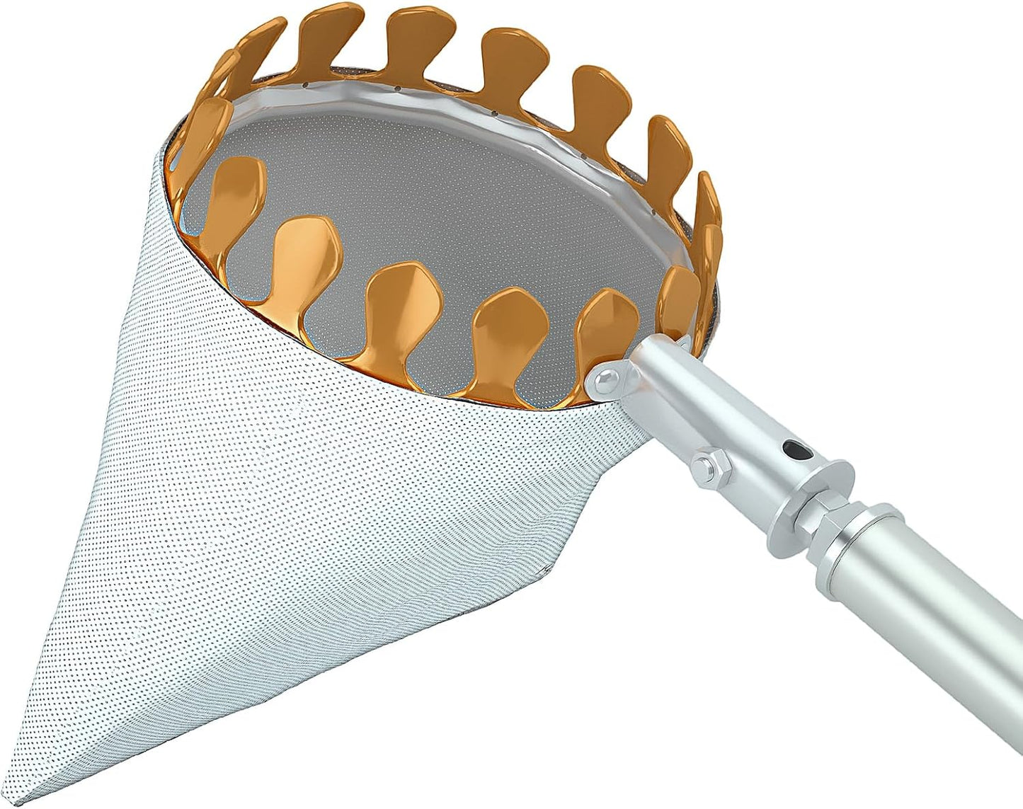 Fruit Picker Tool with 6-Part Extension Pole and Cloth Bag for Gentle Fruit Catching（8FT）
