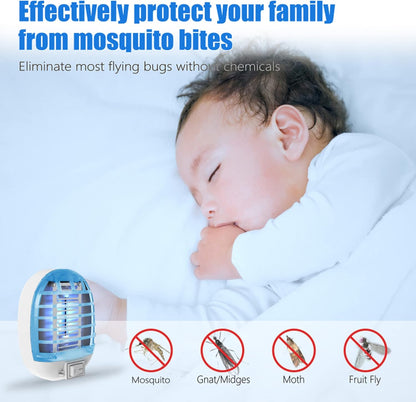 6 Pack Bug Zapper Indoor, Electronic Mosquitoes Killer Zapper with Blue Lights for Living Room, Baby Room, Kitchen, Bedroom(1)