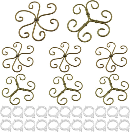 QAZXCDEW-Plant Stem Support,Vertical Growth Support,Plant Stem Holder,Combining Two Styles Delivery of 50 Plastic Plant Clips for Thriving Growth Middle and Small Climbing Plants-8pcs