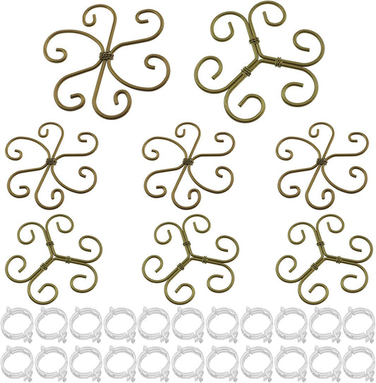 QAZXCDEW-Plant Stem Support,Vertical Growth Support,Plant Stem Holder,Combining Two Styles Delivery of 50 Plastic Plant Clips for Thriving Growth Middle and Small Climbing Plants-8pcs