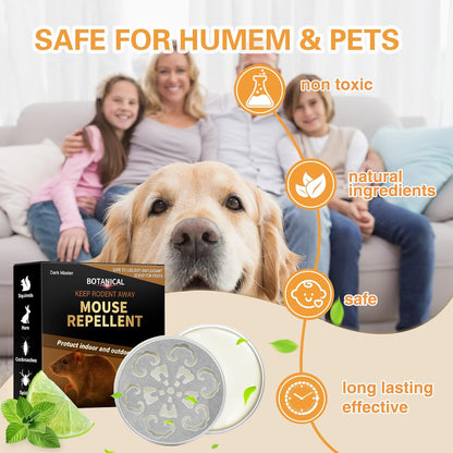 4 Pack Mouse Repellent,Rodent Repellent for Car Engines,Humane Mouse Traps for Car,House,Home,Indoor