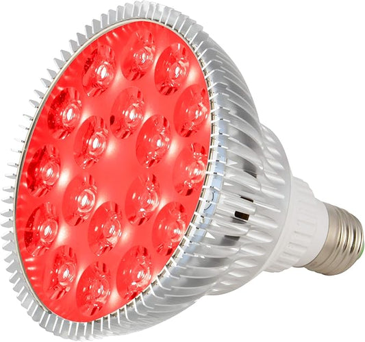 ABI 25W Deep Red 660nm LED Light Bulb Bloom Booster for Flowering, Fruting, and Grow Spectrum Enhancement