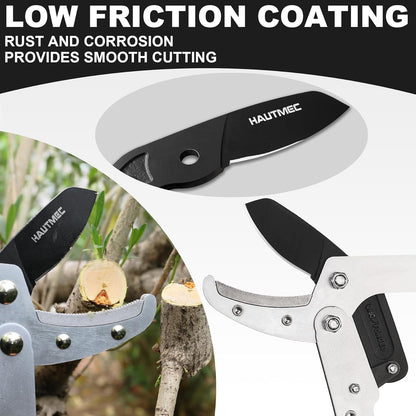 HAUTMEC Replacement Blade for Telescopic Anvil Loppers HT0149, High Carbon Steel, Low-Friction Teflon Coating, HT0460