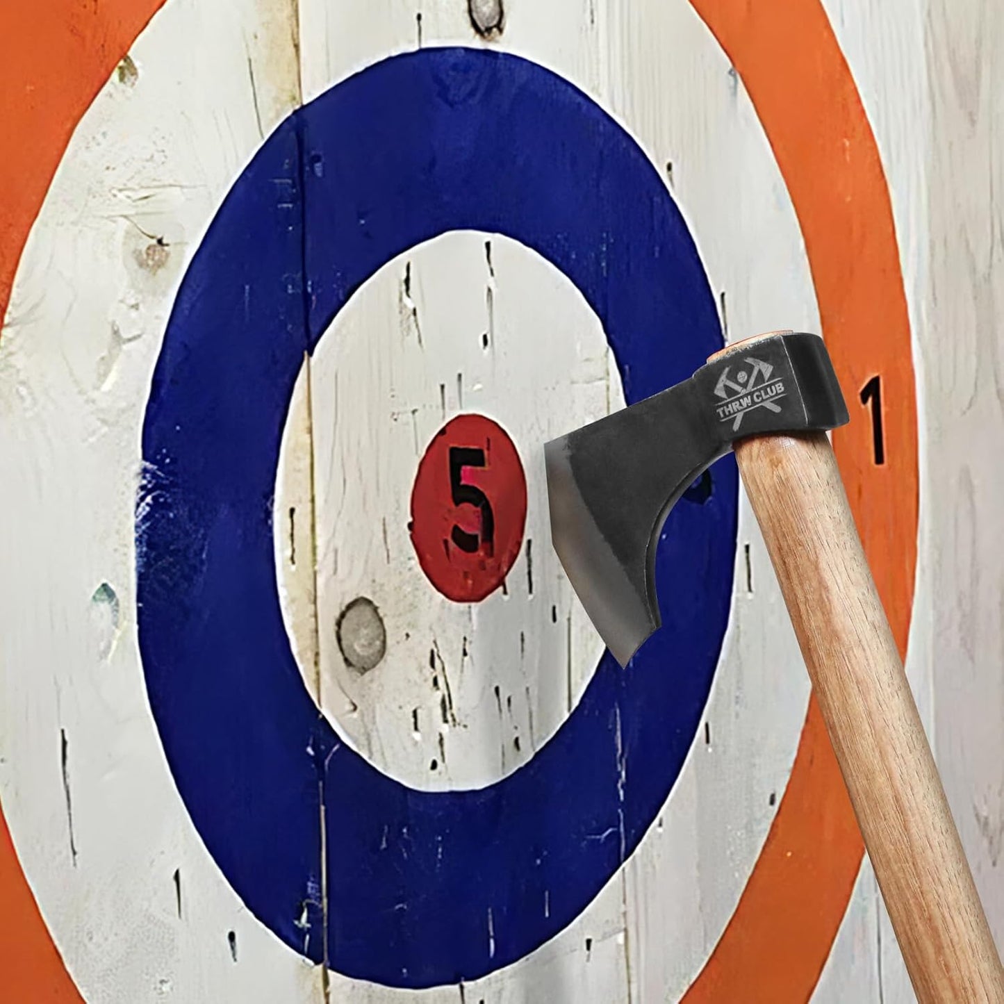 Throwing Axe Set, 3 Pack 18.9" Throwing Axes and Tomahawks with 1065 High Carbon Steel & Hickory Wooden Handle, Perfect for Axe Throwiing Game, Competition and Recreation, Gift for Men